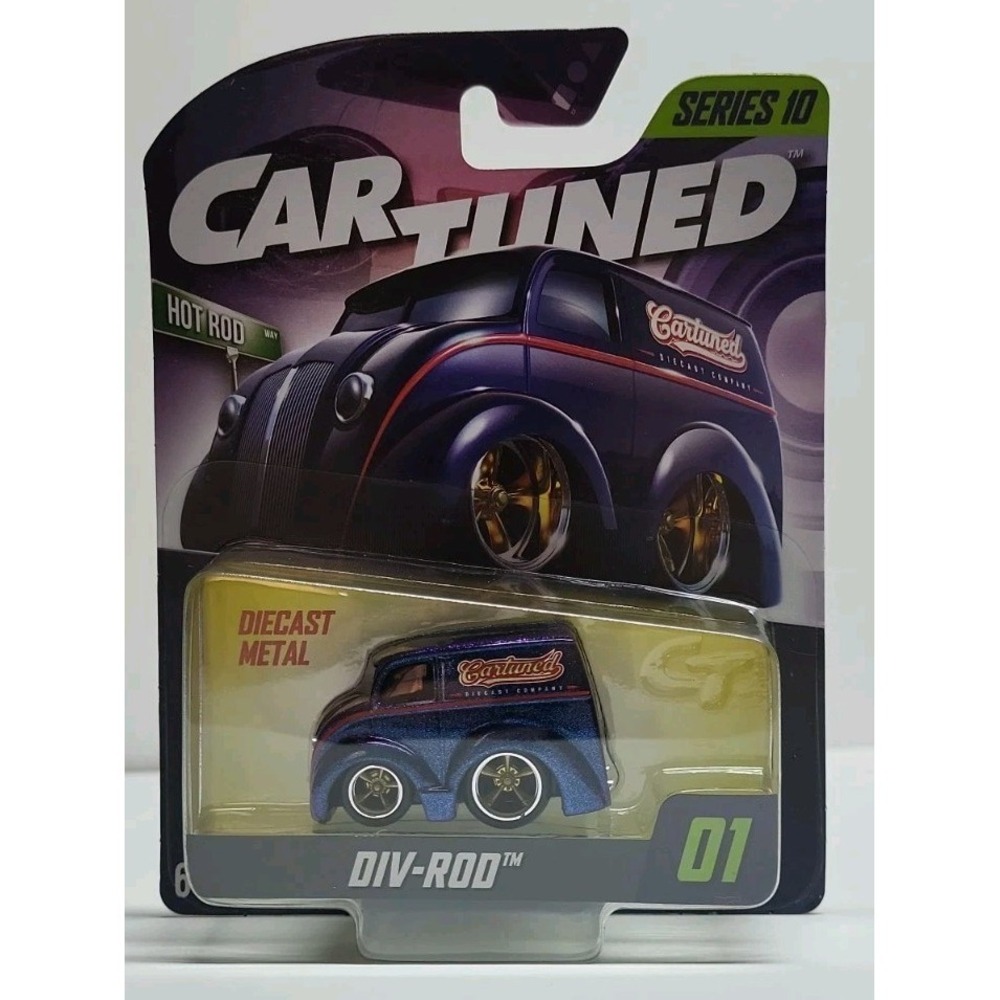 Car Tuned Entertainment‎ DIV-ROD Series 10 Hot Rod 01 Diecast Metal BLUE Toy Car